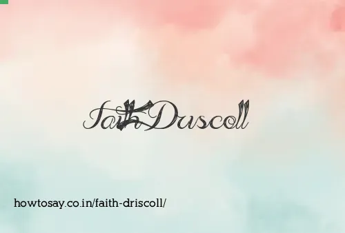Faith Driscoll
