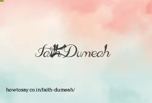 Faith Dumeah
