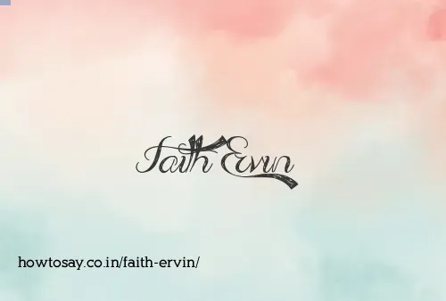 Faith Ervin