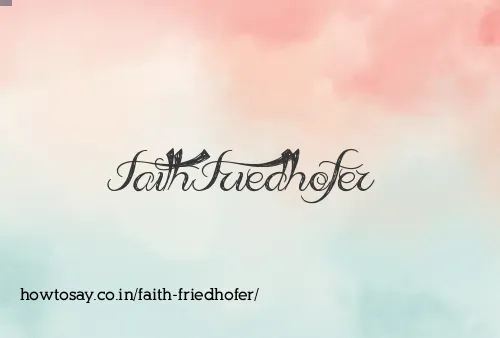 Faith Friedhofer