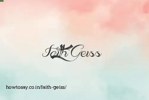Faith Geiss