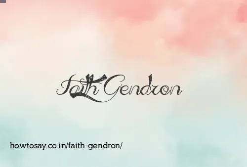 Faith Gendron