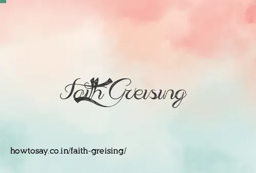 Faith Greising