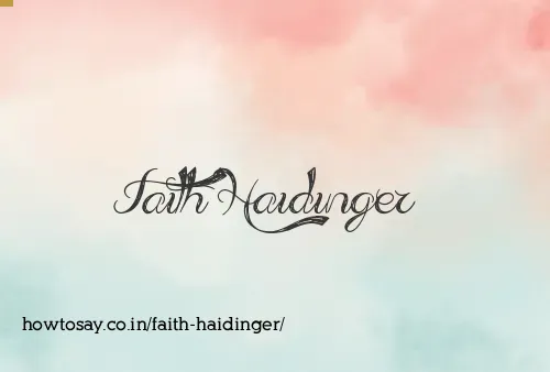 Faith Haidinger
