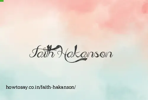 Faith Hakanson