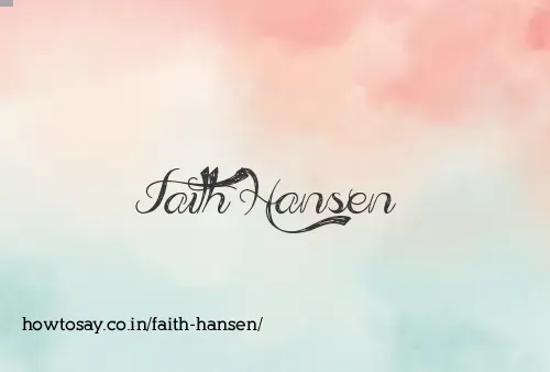 Faith Hansen