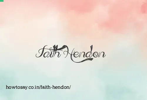 Faith Hendon