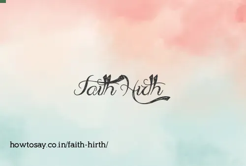 Faith Hirth