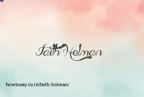 Faith Holman