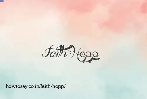 Faith Hopp