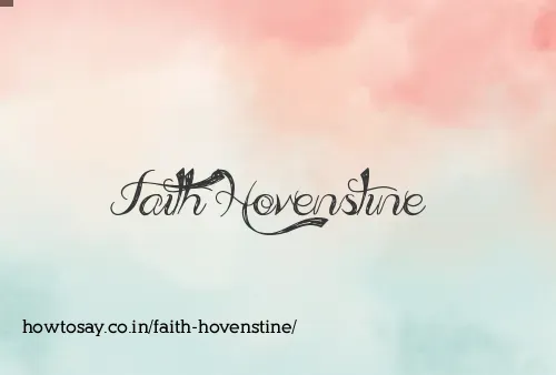 Faith Hovenstine