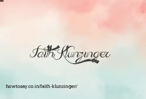 Faith Klunzinger