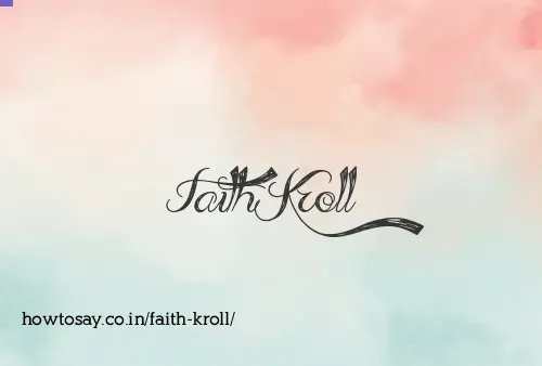 Faith Kroll