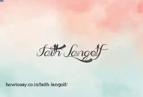 Faith Langolf