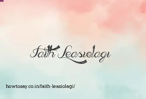 Faith Leasiolagi