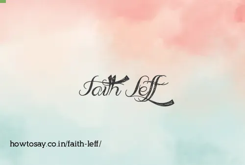 Faith Leff
