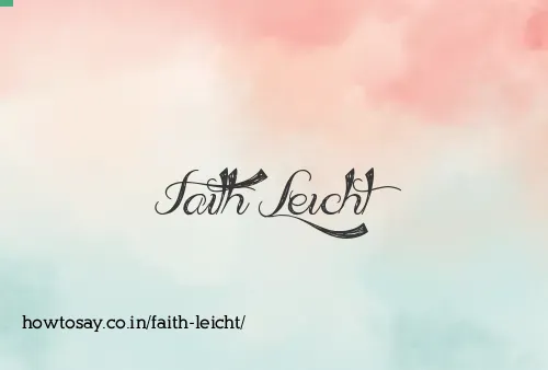 Faith Leicht