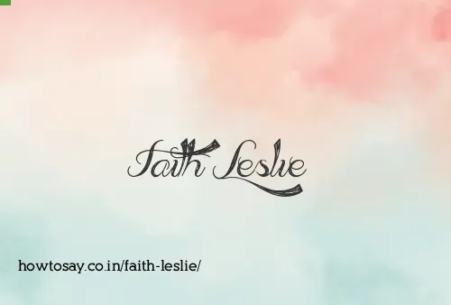 Faith Leslie