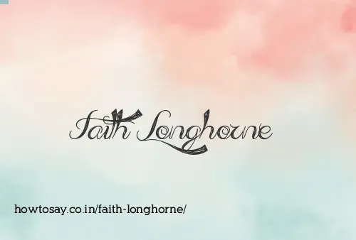 Faith Longhorne