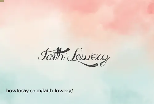 Faith Lowery