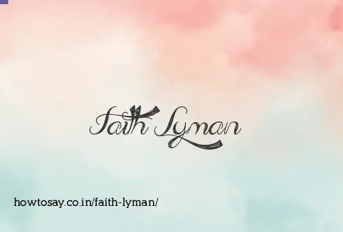 Faith Lyman