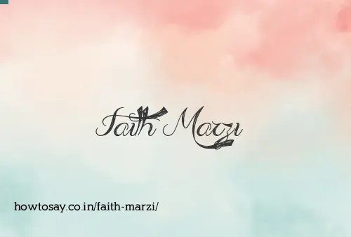 Faith Marzi