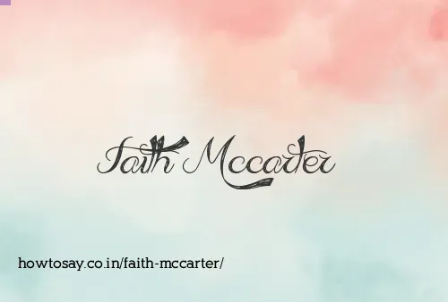 Faith Mccarter