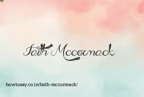 Faith Mccormack