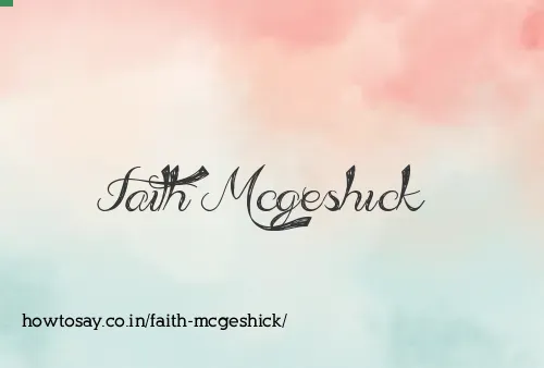 Faith Mcgeshick