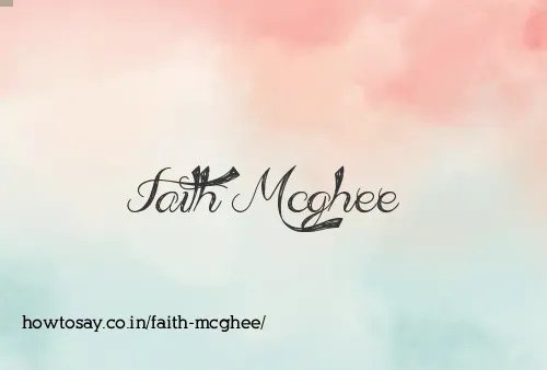 Faith Mcghee