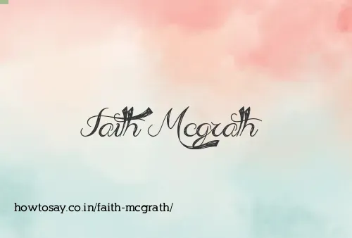 Faith Mcgrath