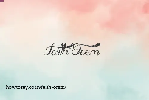 Faith Orem