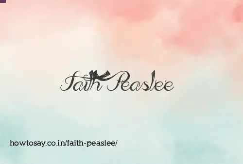 Faith Peaslee