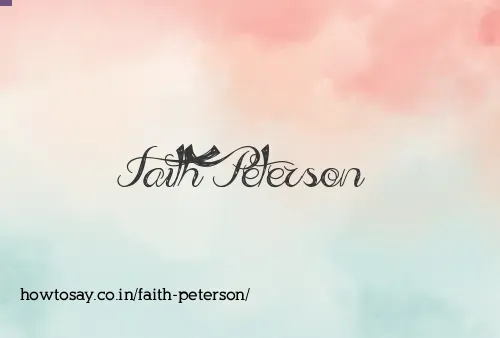 Faith Peterson