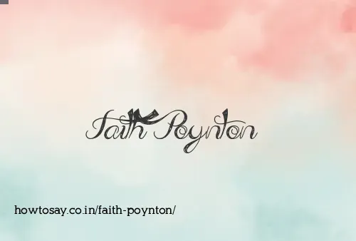 Faith Poynton