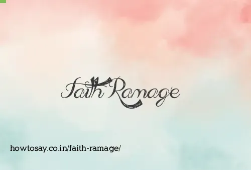 Faith Ramage