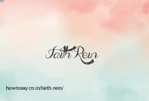Faith Rein