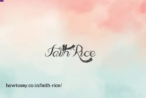 Faith Rice