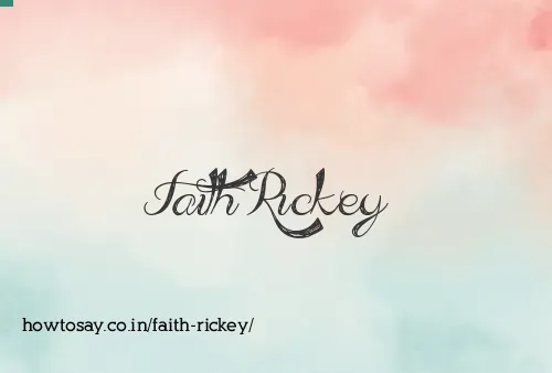 Faith Rickey
