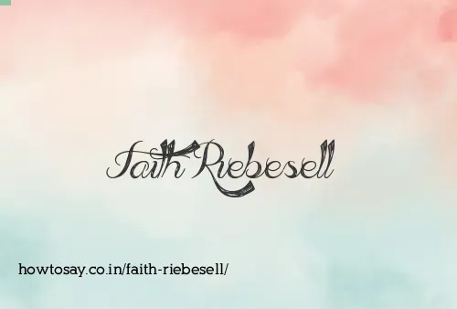 Faith Riebesell