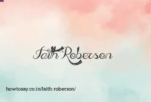 Faith Roberson