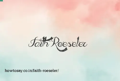 Faith Roeseler