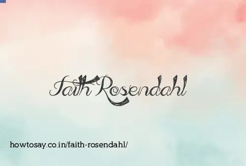 Faith Rosendahl