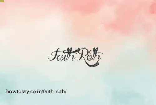 Faith Roth