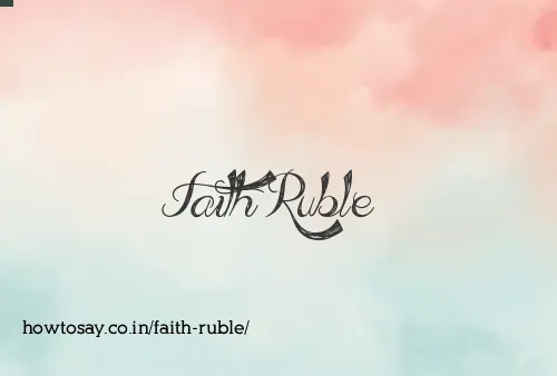 Faith Ruble