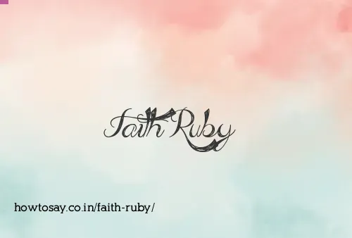 Faith Ruby