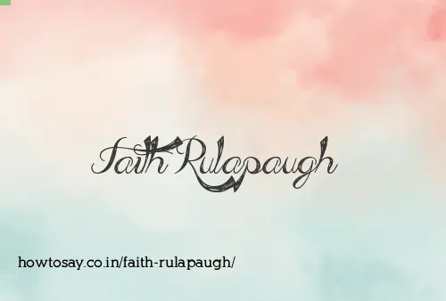 Faith Rulapaugh