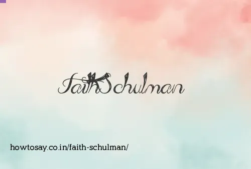 Faith Schulman