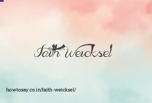 Faith Weicksel