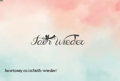 Faith Wieder